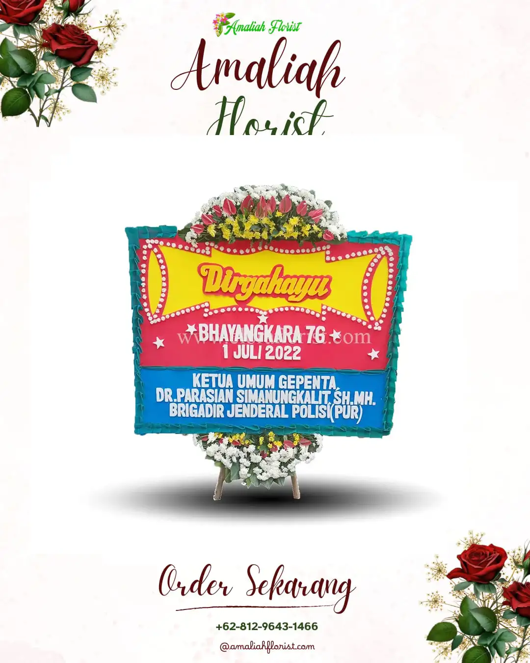 Papan Bunga HUT Ulang Tahun Lubuk Raja